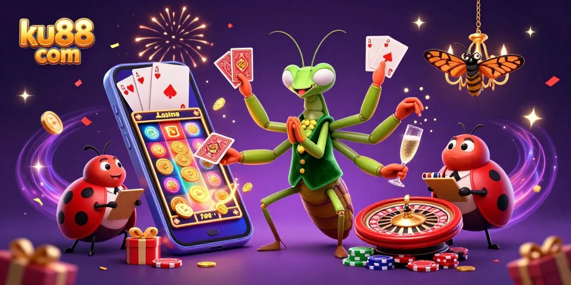 Engage with ku88 com for thrilling casino experiences featuring vibrant slot games, charming characters, and celebratory atmosphere.
