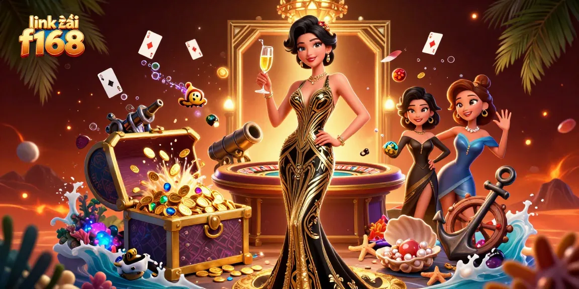 Join the action at link vào f168 with a glamorous casino scene featuring elegant gaming elements and luxurious ambiance.