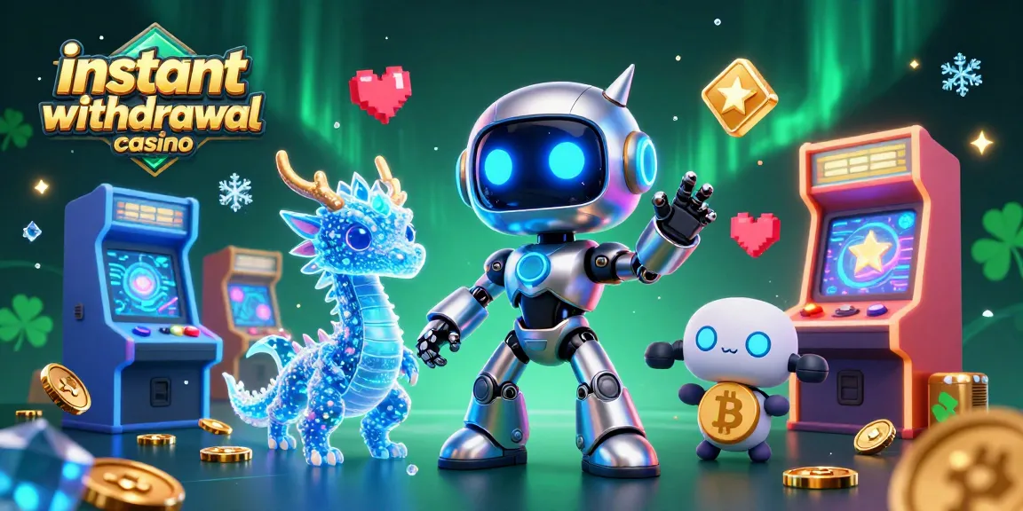 Players enjoying the excitement at an instant withdrawal casino with dynamic characters and gaming elements.