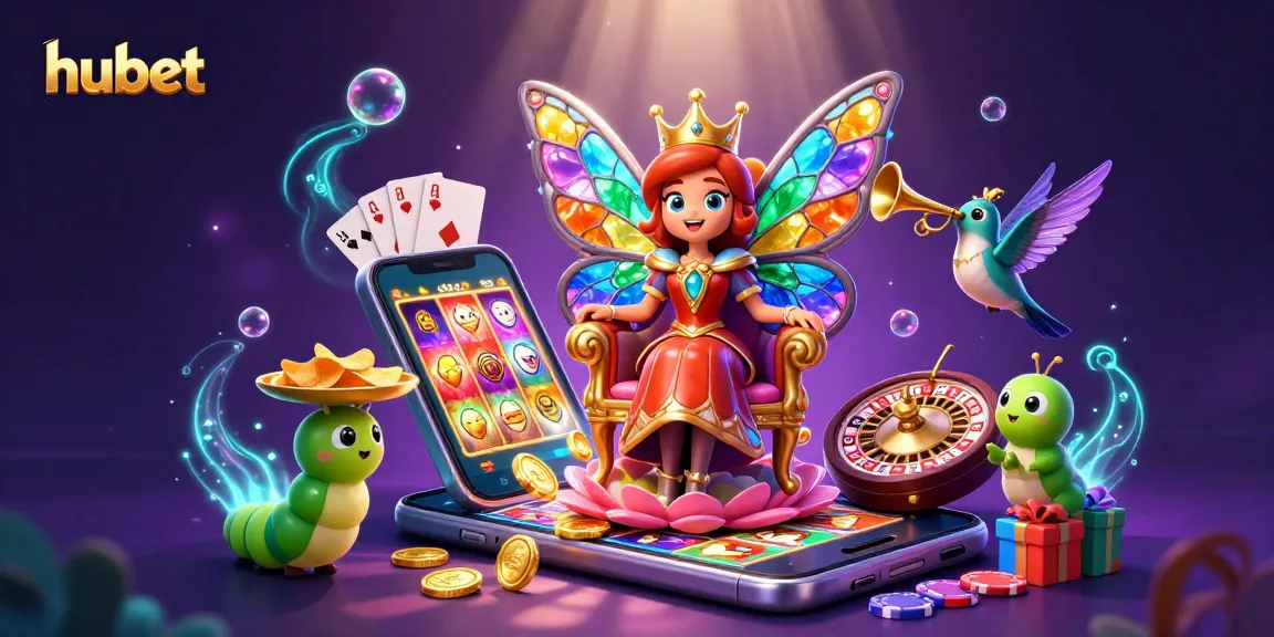 Experience thrilling hubet slot games with vibrant characters, spinning reels, and winning rewards.