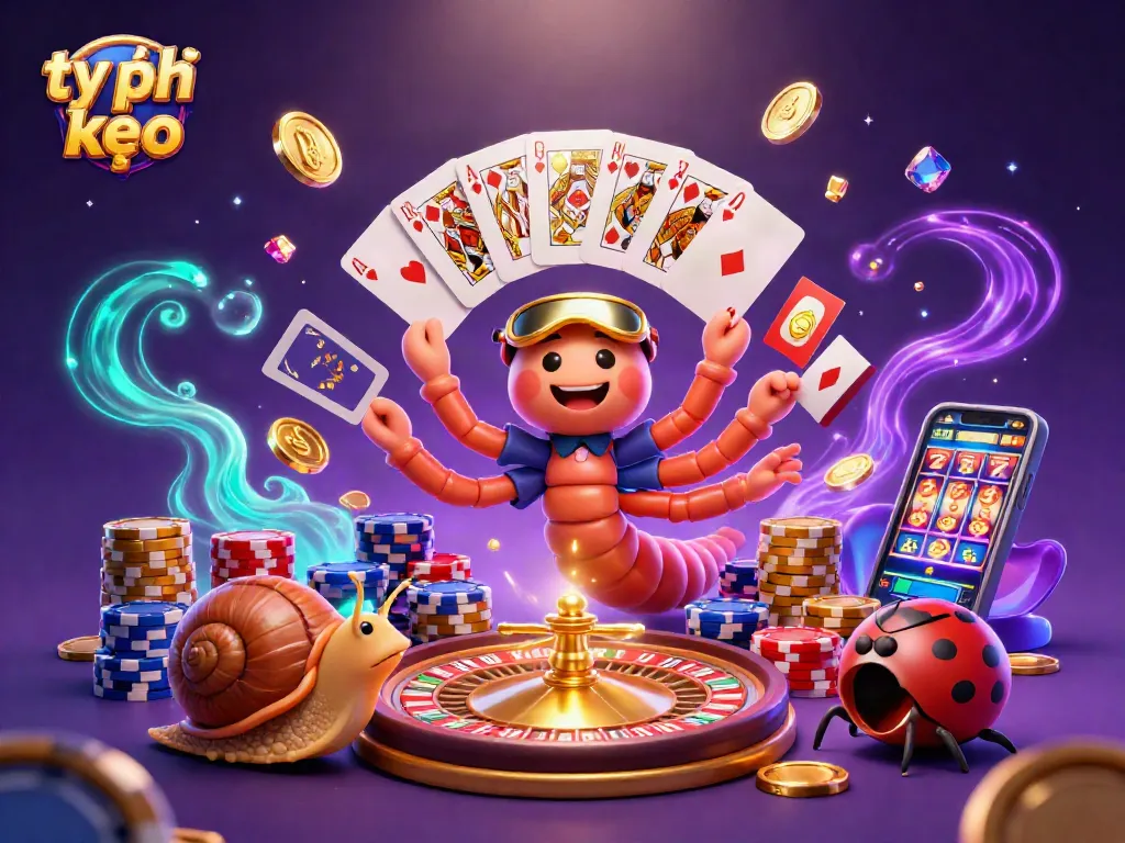 Experience dynamic sports betting with tỷ lệ kèo showcasing thrilling action and vibrant casino elements.
