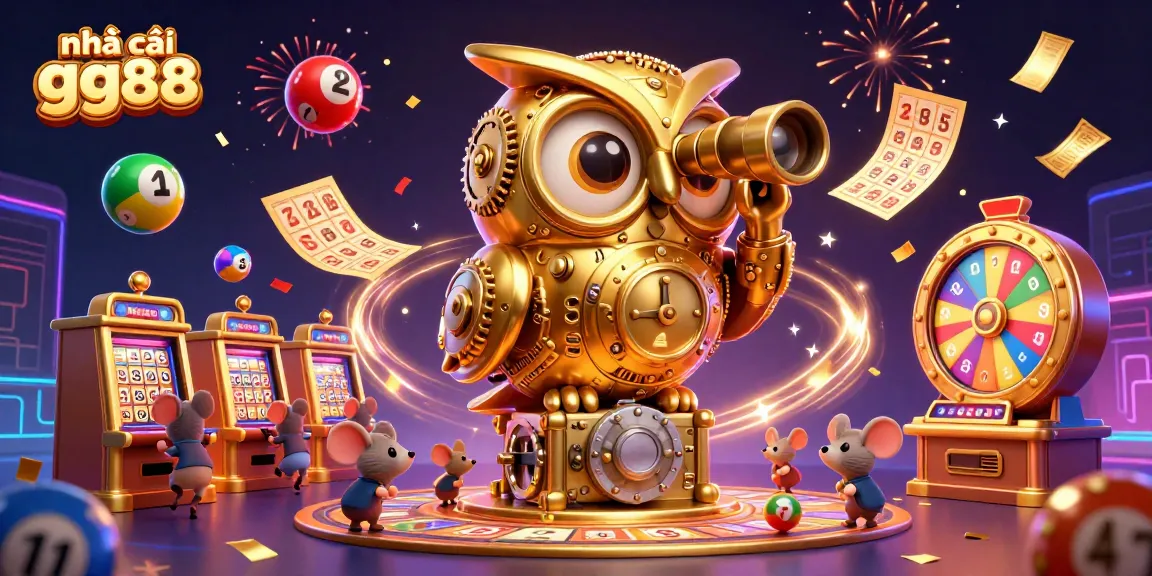 Engage in exciting gameplay at nhà cái gg88 with clockwork owl and vibrant casino elements.