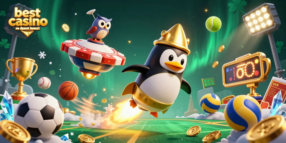 Experience the thrill of winning with the best casino no deposit bonuses Australia depicted in a vibrant 3D scene.